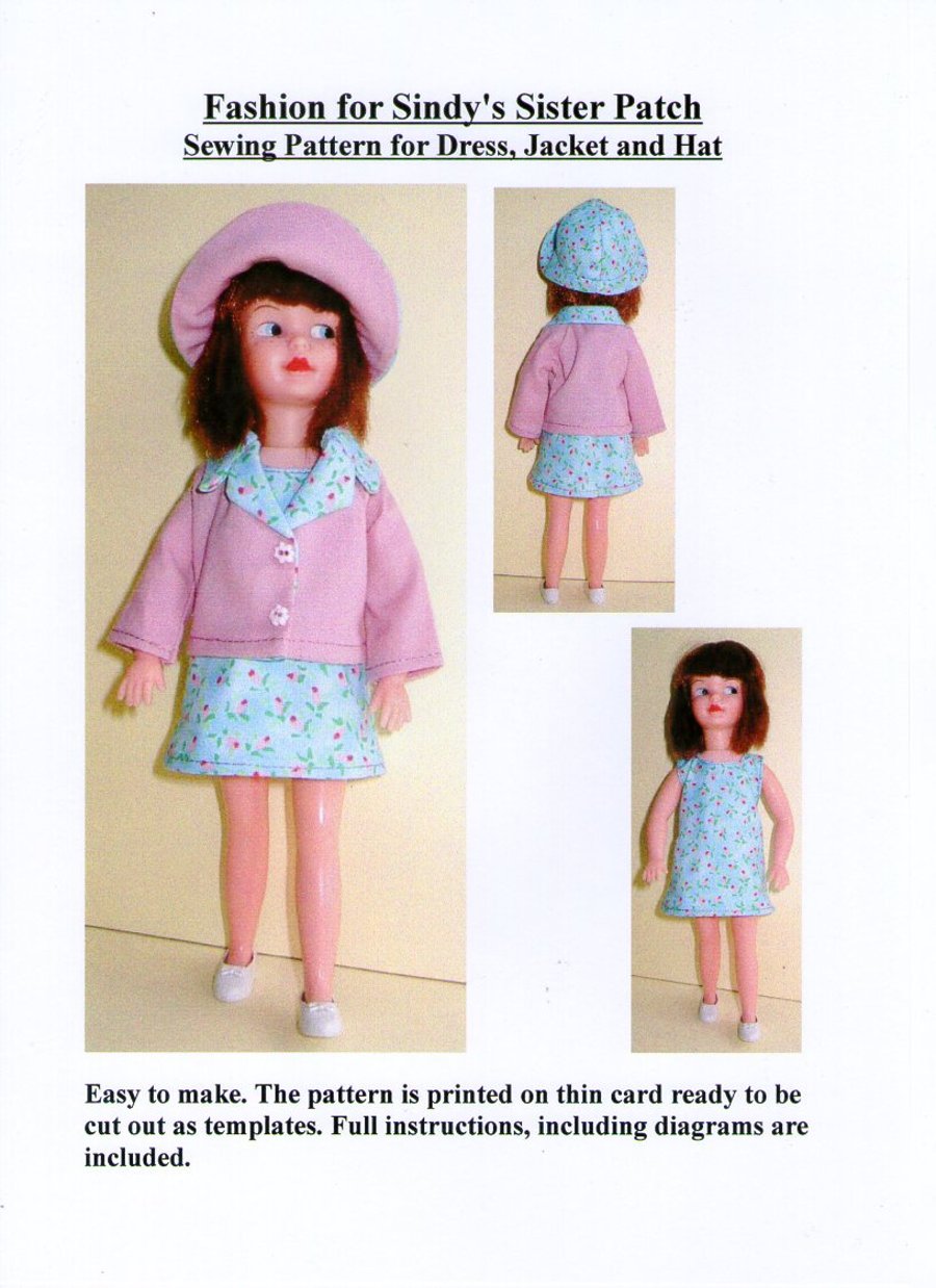 Sewing Pattern for Sindy's Sister Patch. Dress, Jacket and Hat