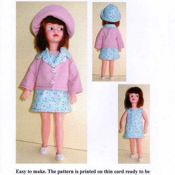 Sewing Pattern for Sindy's Sister Patch. Dress, Jacket and Hat
