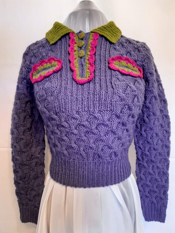 1940's reproduction long sleeved jumper 