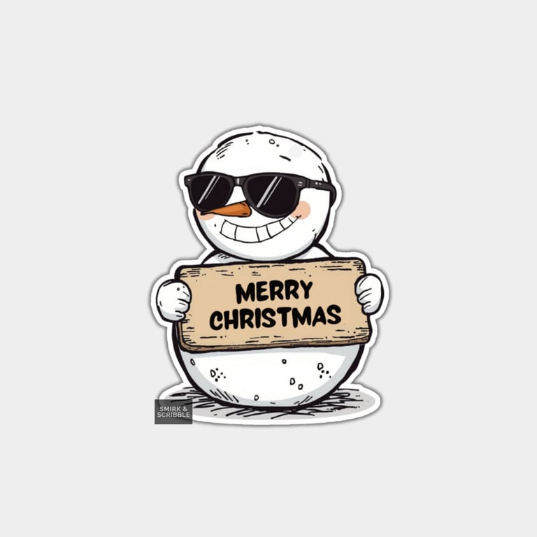 Funny Christmas Gift Tags For Adults, 6pk - Snowman
