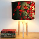Japanese Maple Drum Lampshade by Lily Greenwood - Medium - 30cm