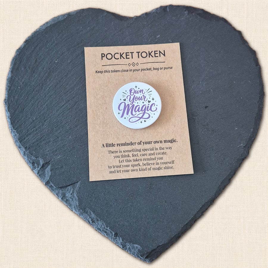 Own Your Magic Pocket Token - Little Reminder to Let Your Spark Shine
