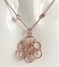 Rose Gold Sterling Silver Chainmaille Pendant and necklace “Last One Available” - Image 9