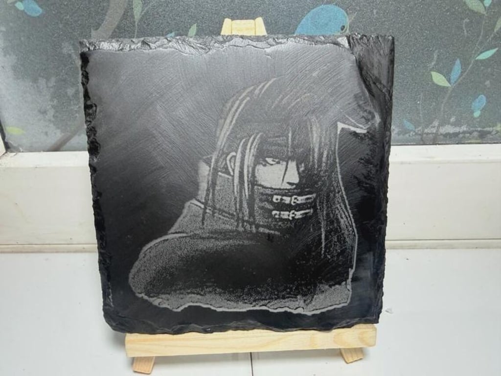 Final Fantasy 7 VII Vincent Laser Etched Coaster