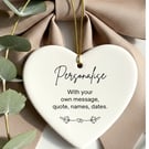 Personalised heart keepsake