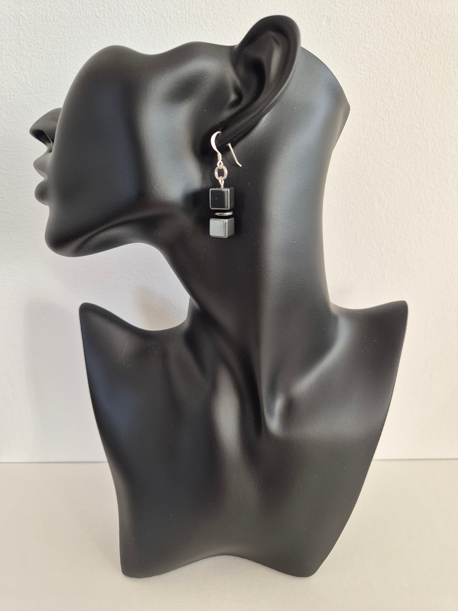 Hematite earrings