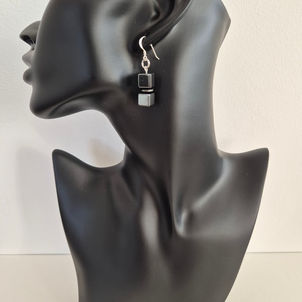 Hematite earrings