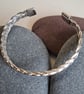 Sterling Silver Torque Cuff Bangle 10 strand Bracelet - Image 1