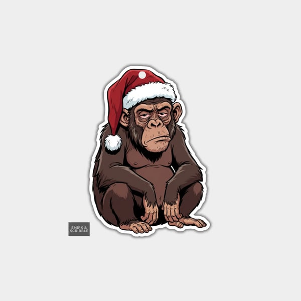 Unique Funny Christmas Gift Tags For Adults, 6pk - Grumpy Chimp