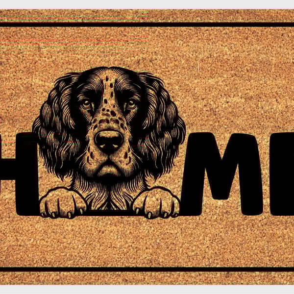 English Setter Home Door Mat No.2 - English Setter Welcome Mat - 3 Sizes