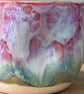 Handmade ceramic mug, pink stoneware mug, 250ml mug, dimple mug - Image 9