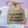 Daily Reminders Quote Keepsake, 31 Quotes, Self Care Uplifting Mental Health