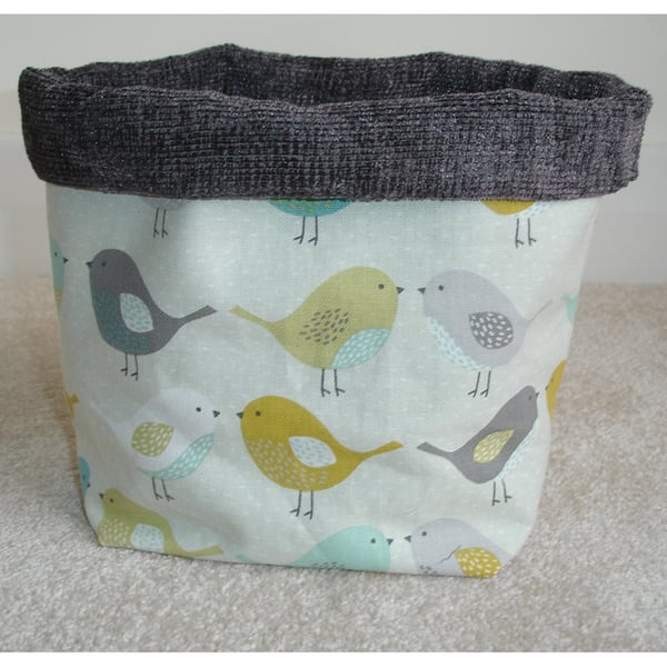 Storage Bin Basket - SMALL SIZE - Birds