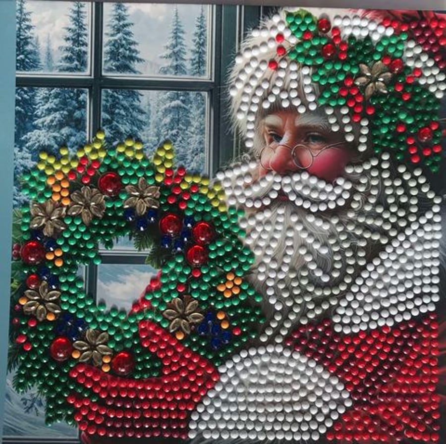 Diamond Art Card Christmas - SANTA