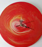 "Sunset Serenade" Unique Hand-painted Handcrafted Clock Abstract Wall Art  - Image 7
