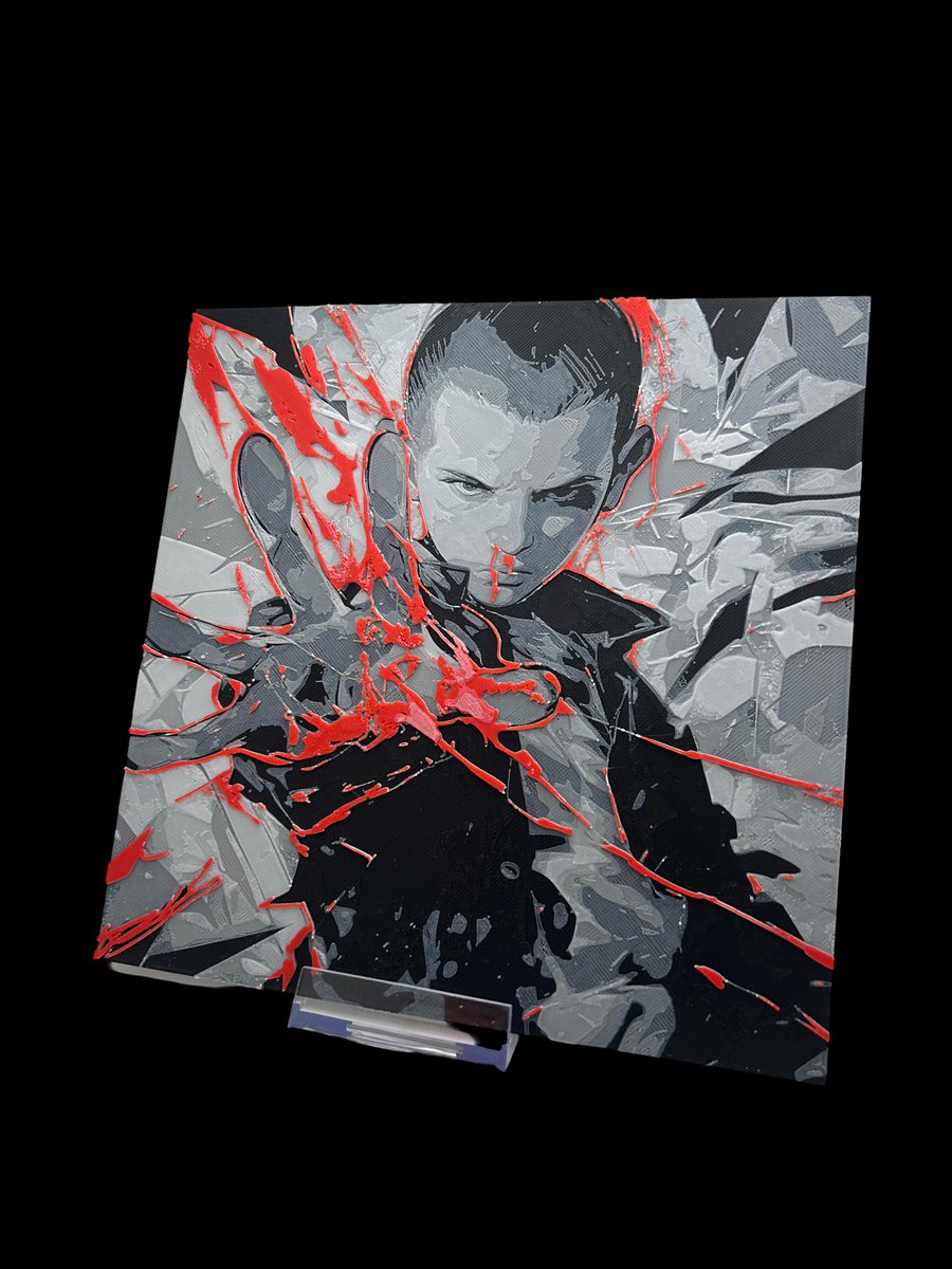 Eleven Millie Bobby Brown 3D Printed Fan, Wall Art