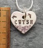 Calon Cwtsh Ceramic Heart Pendant - Image 3