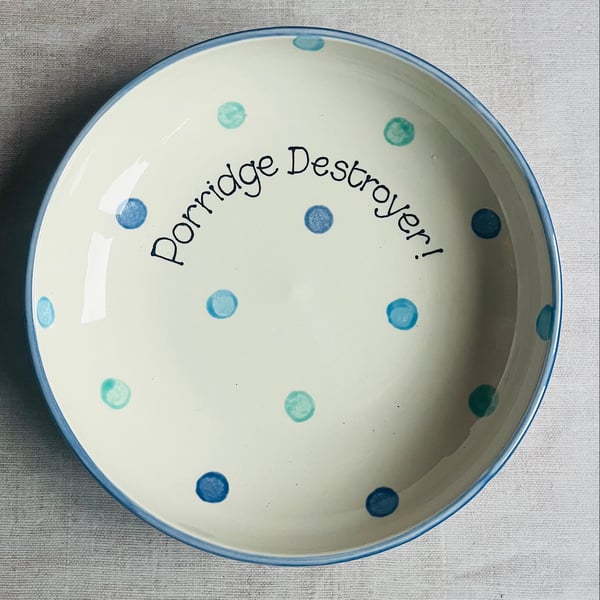 Personalised Spotty Dotty Pasta Bowl
