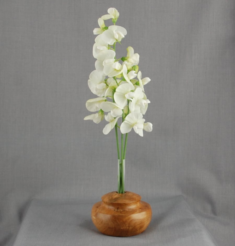 Cherry Wood Bud Vase 