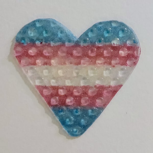 Love heart Transgender Flag