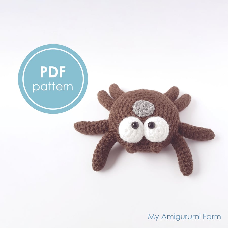 PATTERN: crochet tick pattern - amigurumi tick pattern - insect - parasite - bug