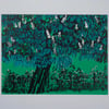 Horse Chestnut Green, original hand-pulled screen print