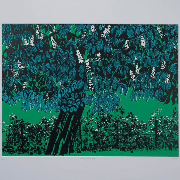 Horse Chestnut Green, original hand-pulled screen print