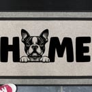 Boston Terrier Doormat No.2 - All Weather -  Boston Terrier Welcome Mat,45x70cm 