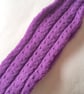 Aran Weight Lacy Knit Scarf for a Child, Child's Muffler, Children's Scarf - Image 4