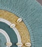 "Eluhlaza 6" Mint Green, Sisal & Shell Macrame Wall, Shelf & Console Table Decor - Image 5