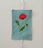 Elasticated Bookmark with Embroidered Poppy - Image 5