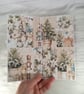 Handmade Snowman Christmas Card(25). Blue Winter Scene. - Image 7