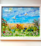  Fused glass beach picture “serenity “ - landscape  