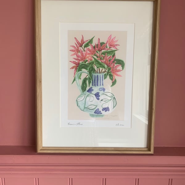 Blossoms in Stillness A4 & A3 Eco-Friendly Art Print