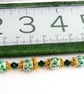 Ceramic and Crystal Bracelet, - Image 5