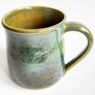 Mug Brown Glazed  - Hand Thrown Stoneware Ceramic Mug 