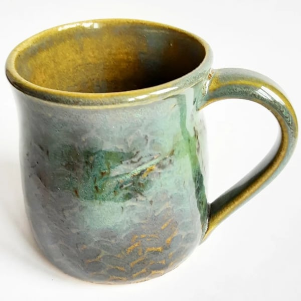 Mug Brown Glazed  - Hand Thrown Stoneware Ceramic Mug 