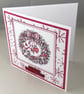 Festive wreath Christmas card - Image 6