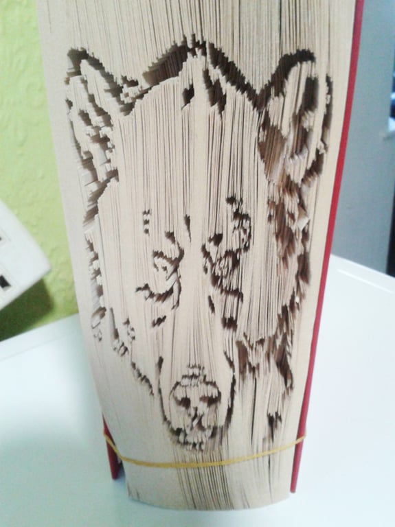 Grizzly Bear, CUT & FOLD Book Folding Pattern - EMAILED PDF PATTERN