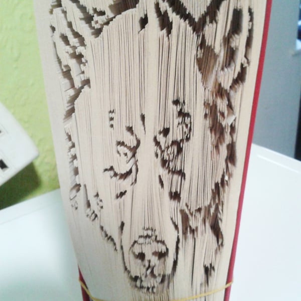 Grizzly Bear, CUT & FOLD Book Folding Pattern - EMAILED PDF PATTERN