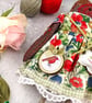 Bobbin,  A  Tiny Hand Embroidered Robin Folk Art Doll - Image 6