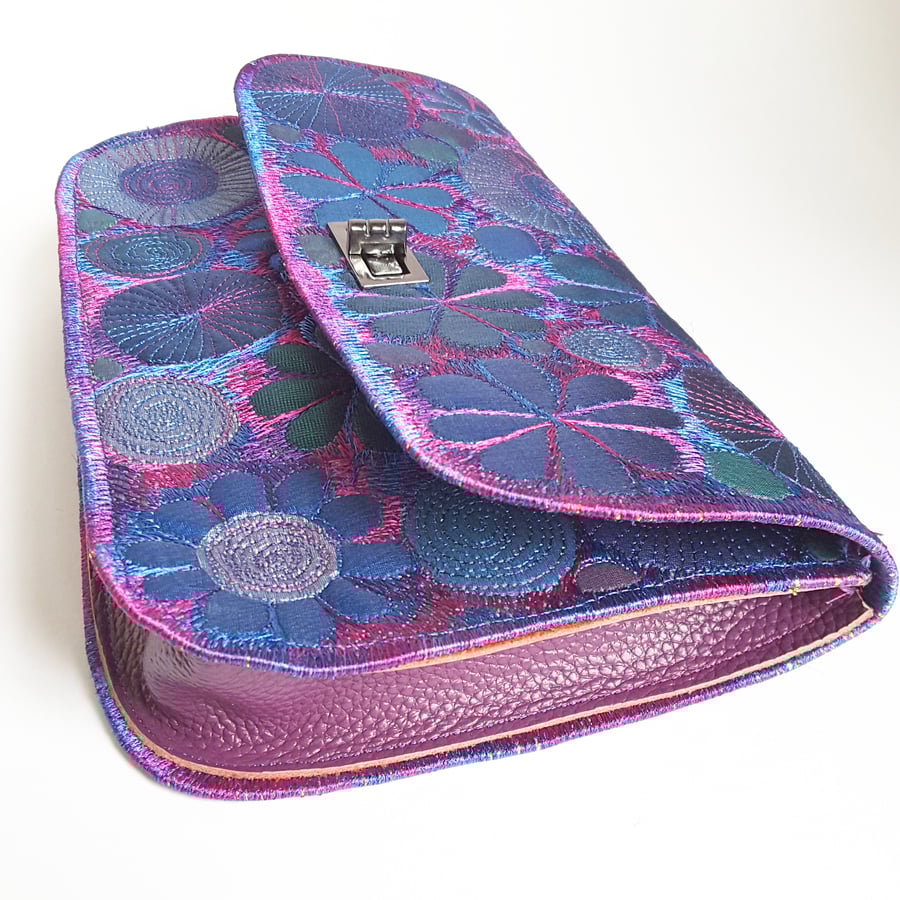 Clutch Bag Free Machine Embroidery Evening Bag