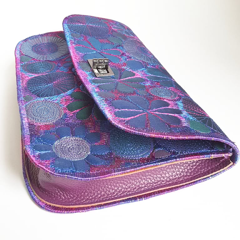 Clutch Bag Free Machine Embroidery Evening Bag