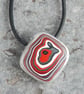 Red Harley fordite pendant - Image 6