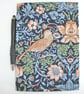 Book Cover A5 Notebook With Pen Holder William Morris Strawberry Thief Bird Blue - Image 6