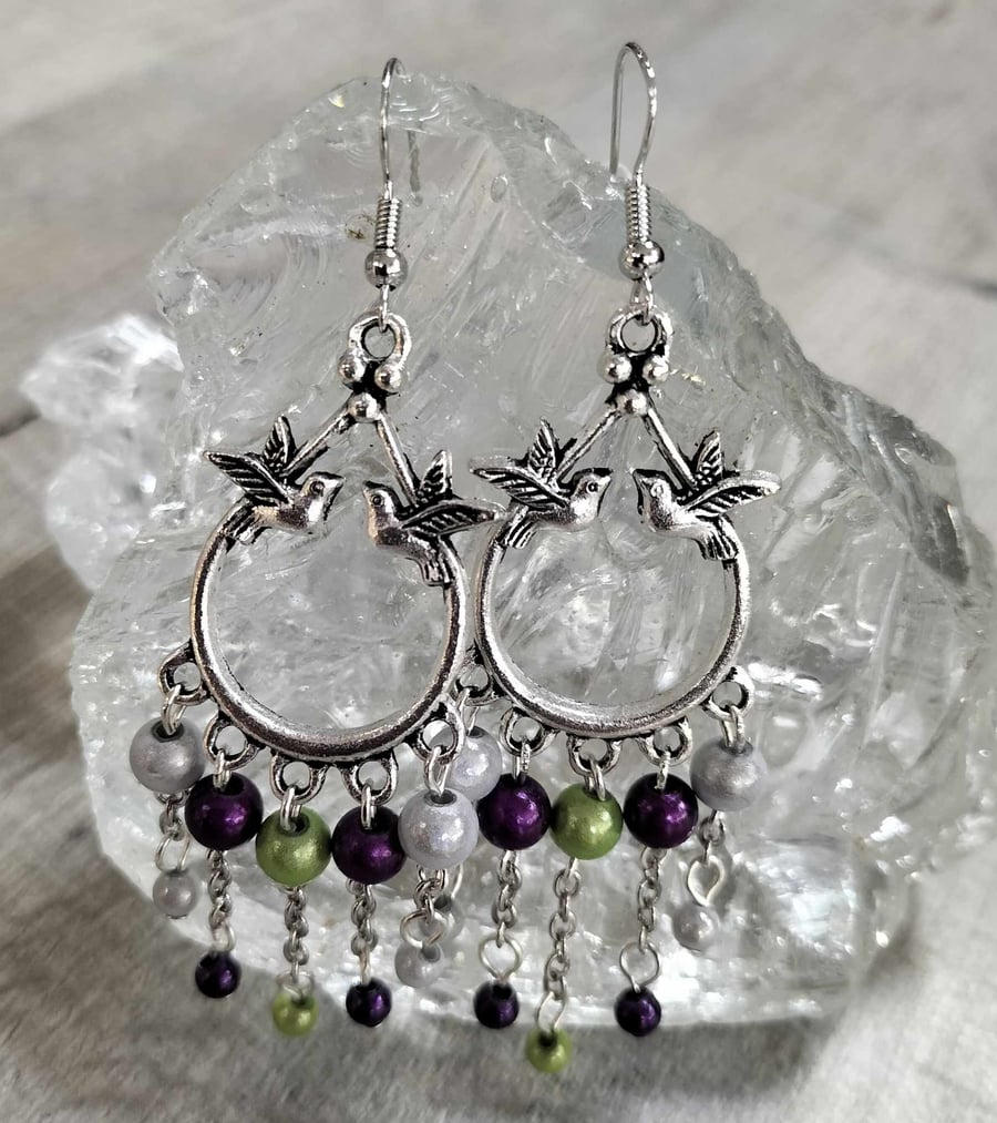 ER301 Chandelier drops with miracle beads 