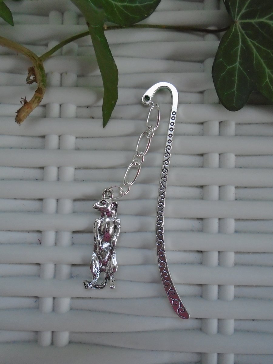 Silver Plated Meerkat Bookmark 