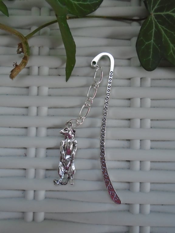 Silver Plated Meerkat Bookmark 