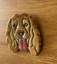 Handmade ceramic spaniel fridge magnet - Image 2