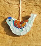 Mosaic bird hanger 